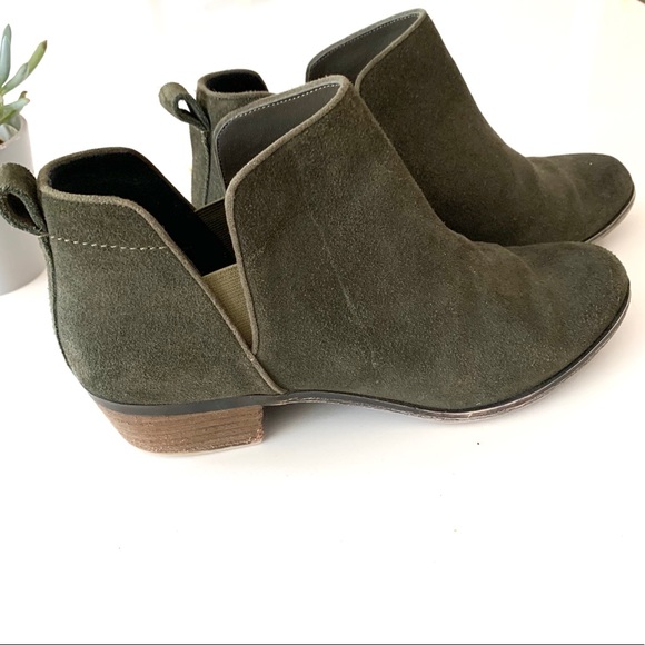 bp Olive Green Low Booties - Picture 1 of 4